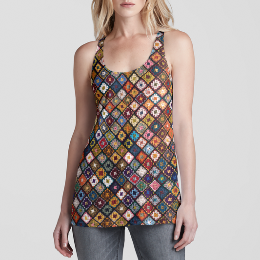 Boho Diamond Racerback Tank Top