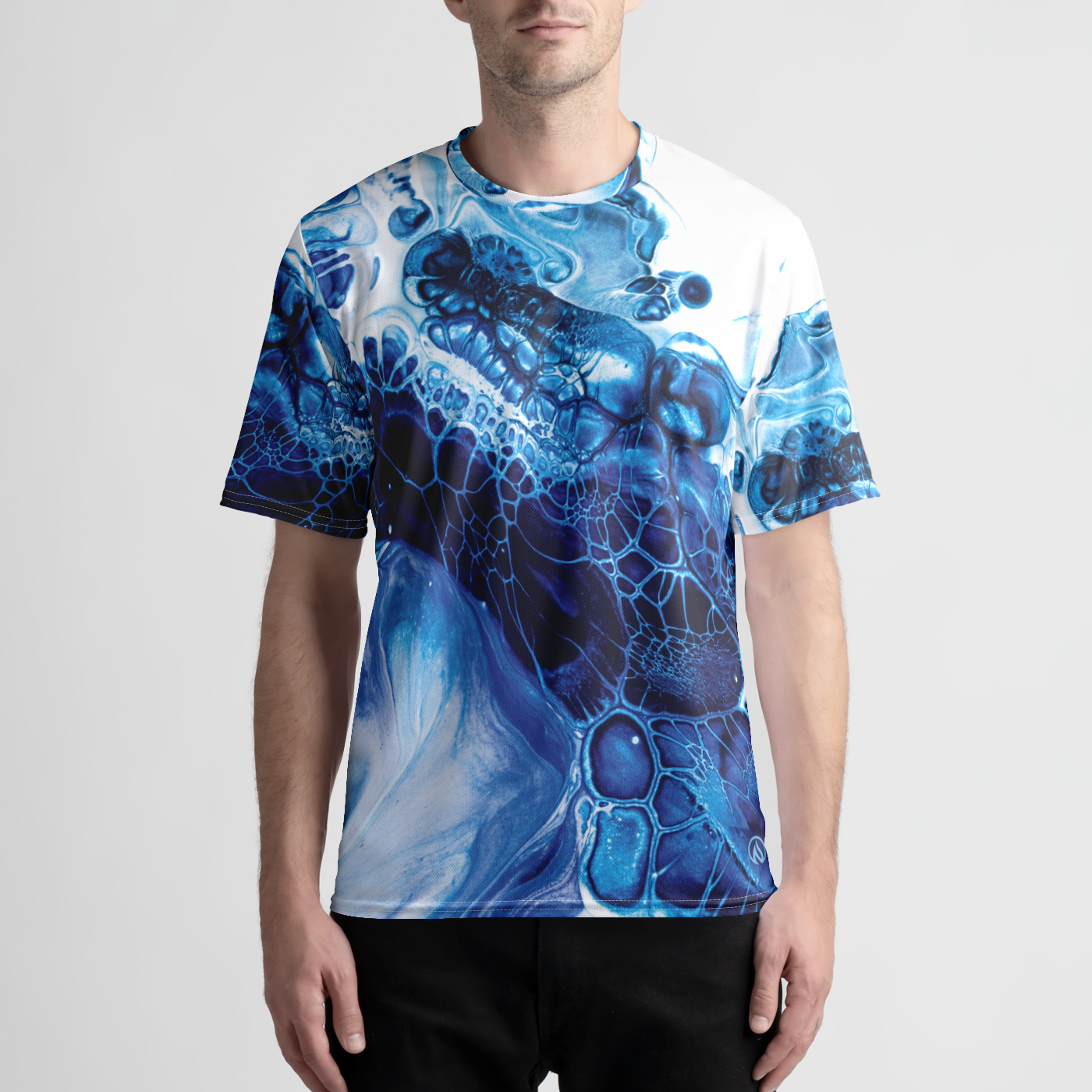 Blue Ink Mens Tech Shirt