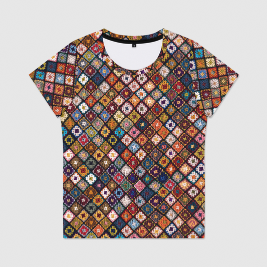 Boho Diamond Womens Scoop Neck T-Shirt