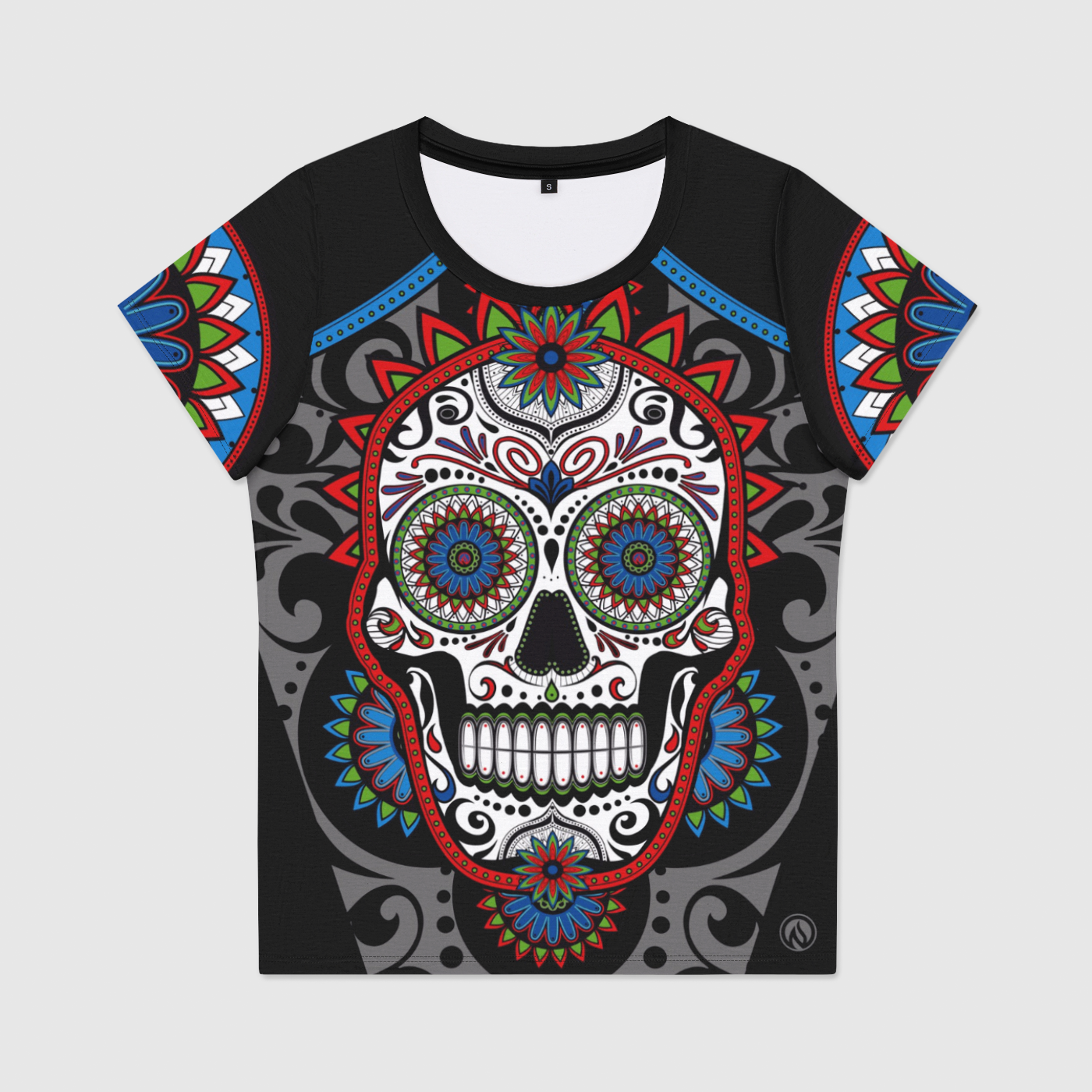 Calavera Womens Scoop Neck T-Shirt