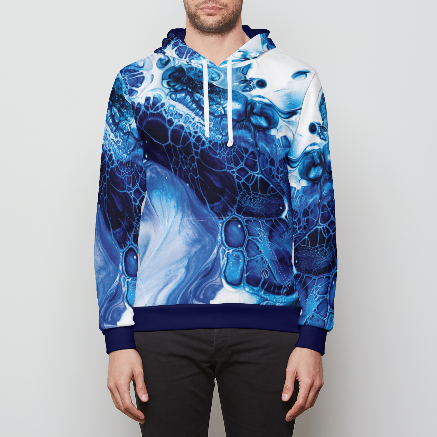 Blue Ink Unisex Pullover Hoodie