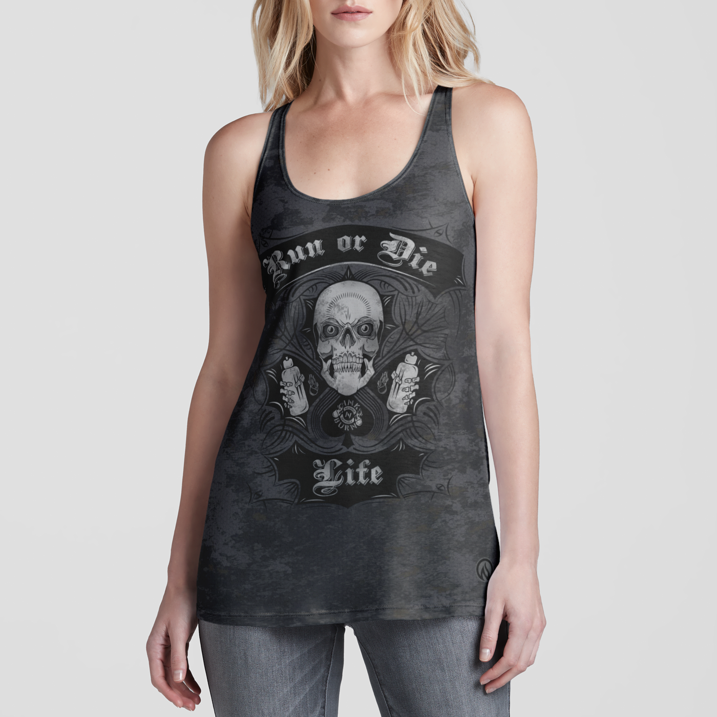 Run or Die Life Racerback Tank Top