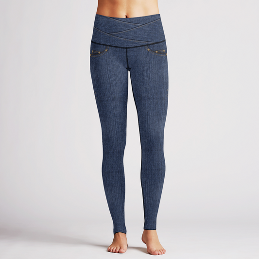 True Blue Denim Reversible Tights