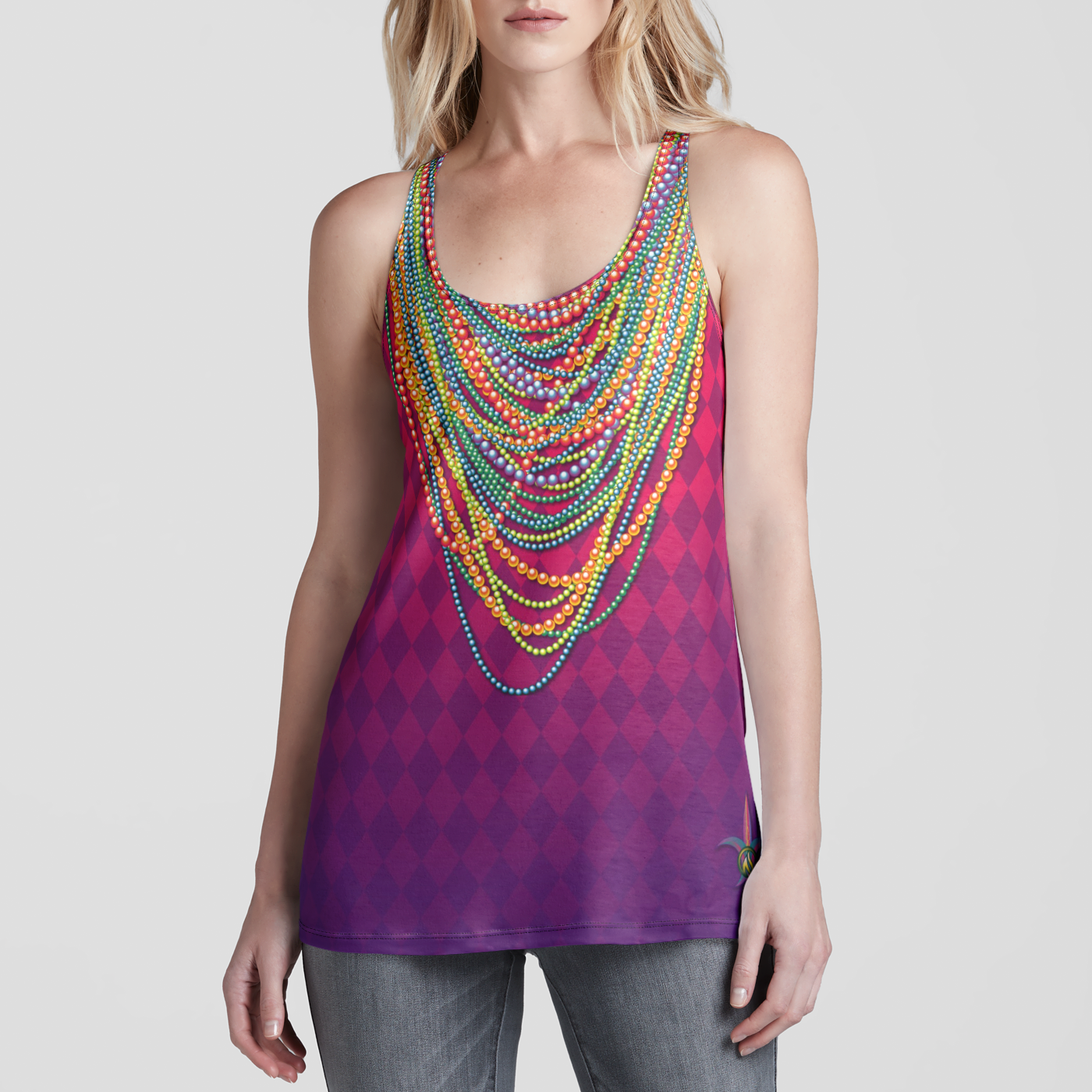 Mardi Gras Racerback Tank Top