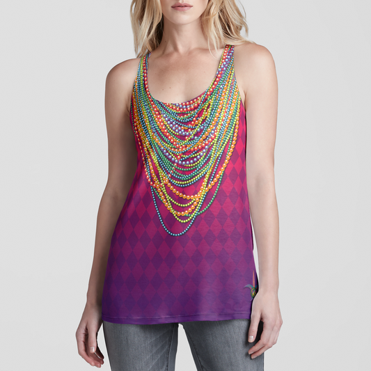 Mardi Gras Racerback Tank Top