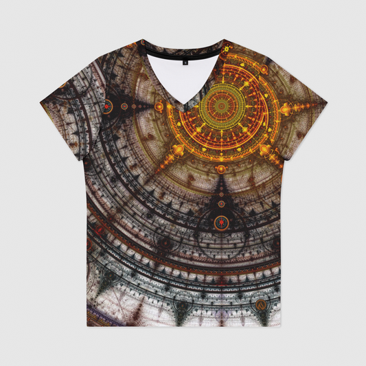 Wanderlust Womens V-Neck T-Shirt