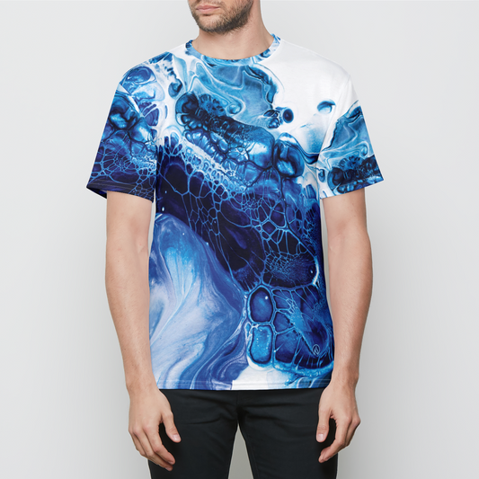 Blue Ink Mens Crewneck T-Shirt