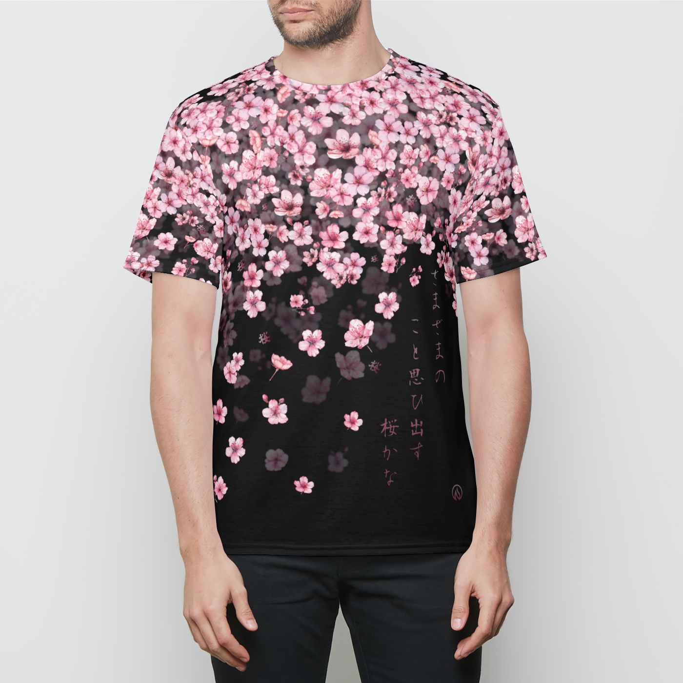 Sakura Mens Crewneck T-Shirt