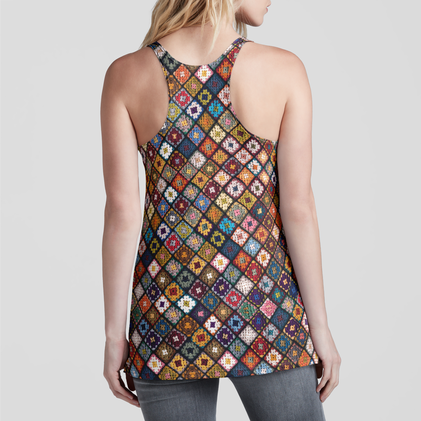 Boho Diamond Racerback Tank Top