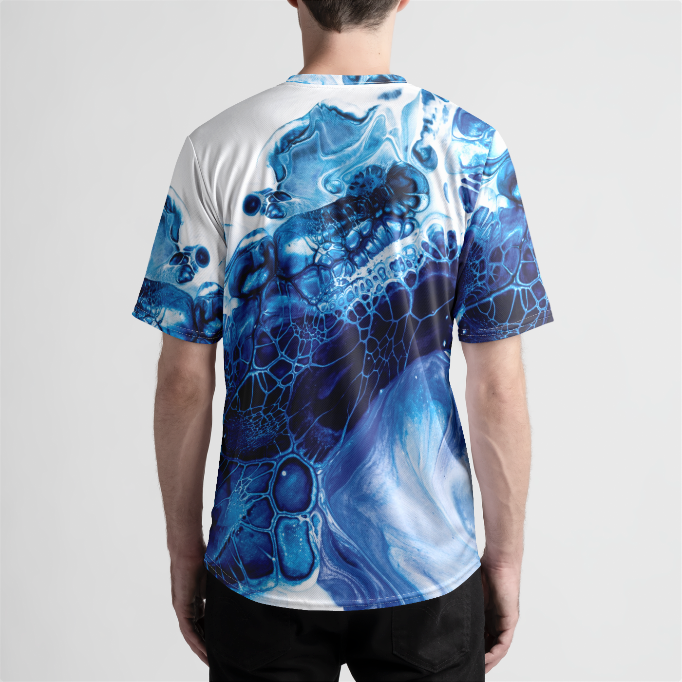 Blue Ink Mens Tech Shirt