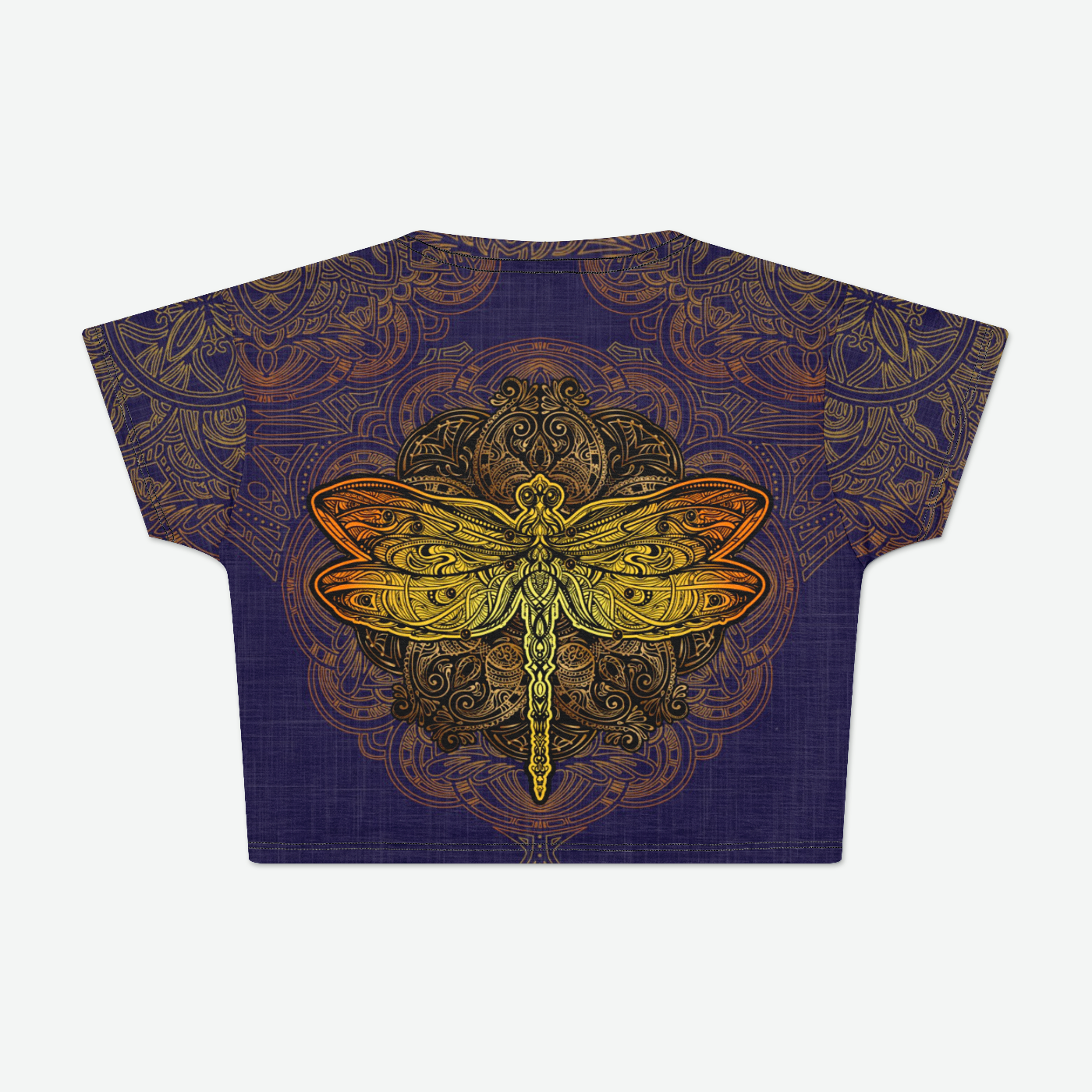 Dragonfly Mandala Crop Tee