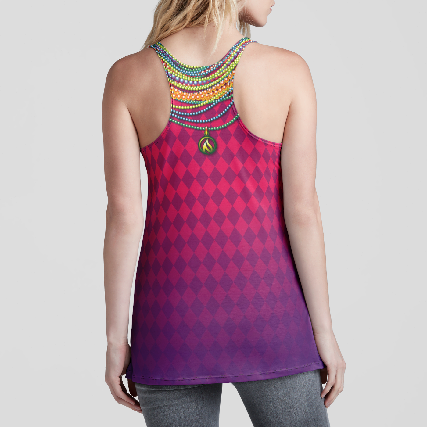 Mardi Gras Racerback Tank Top