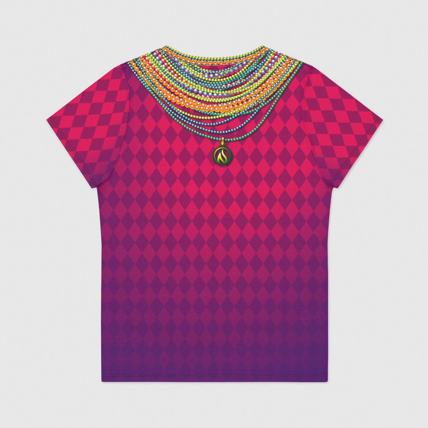 Mardi Gras Womens V-Neck T-Shirt