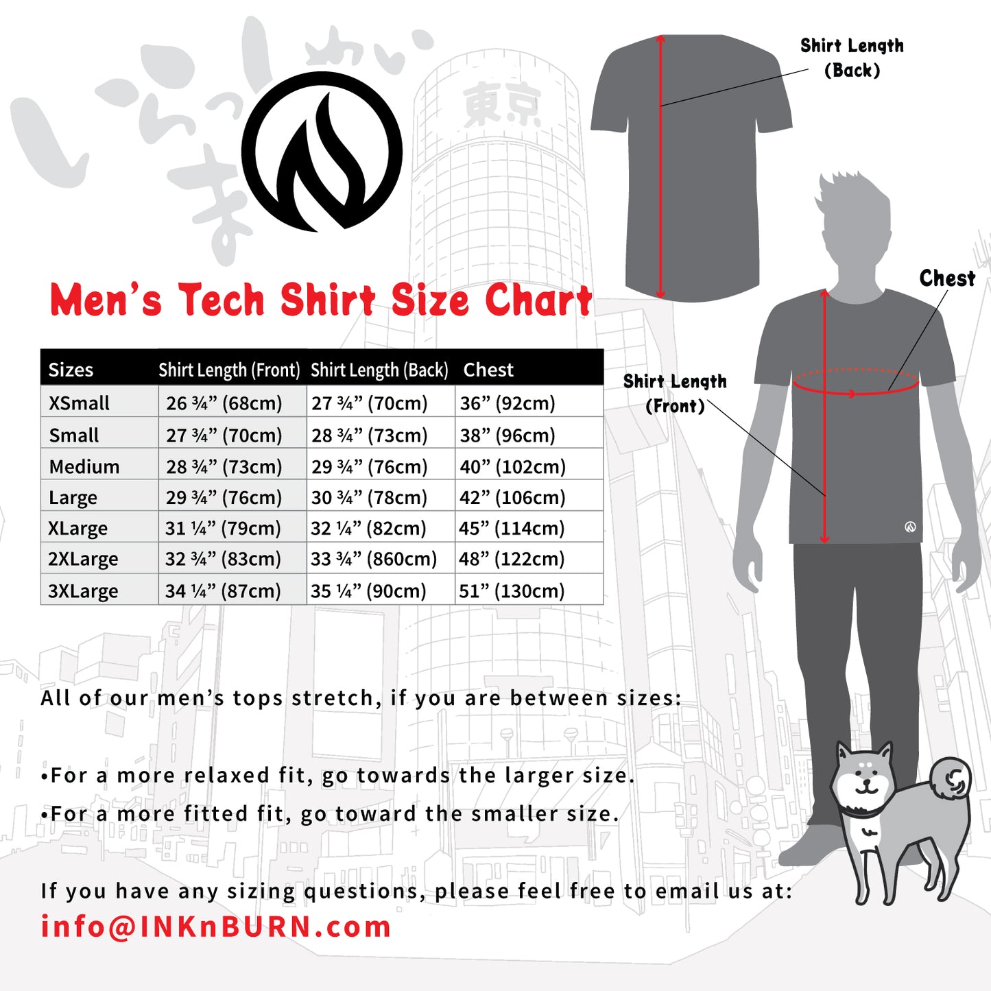 Blue Ink Mens Tech Shirt