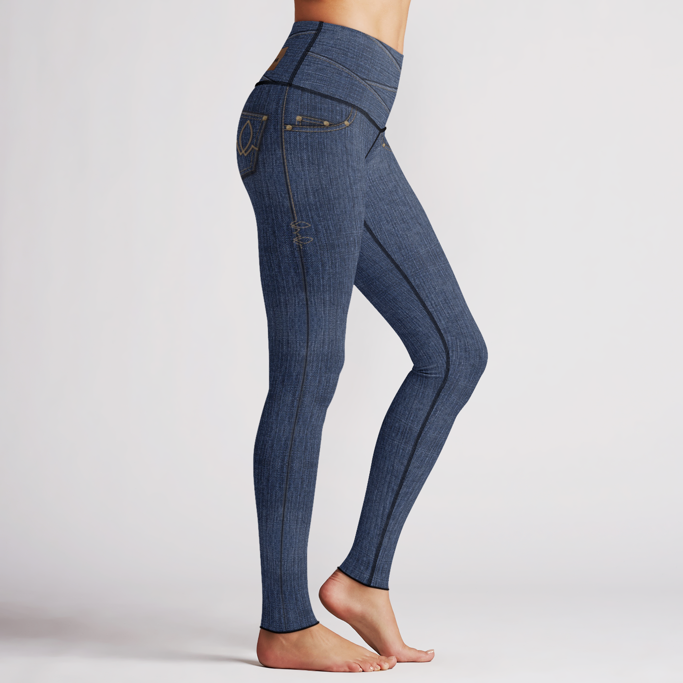 True Blue Denim Reversible Tights