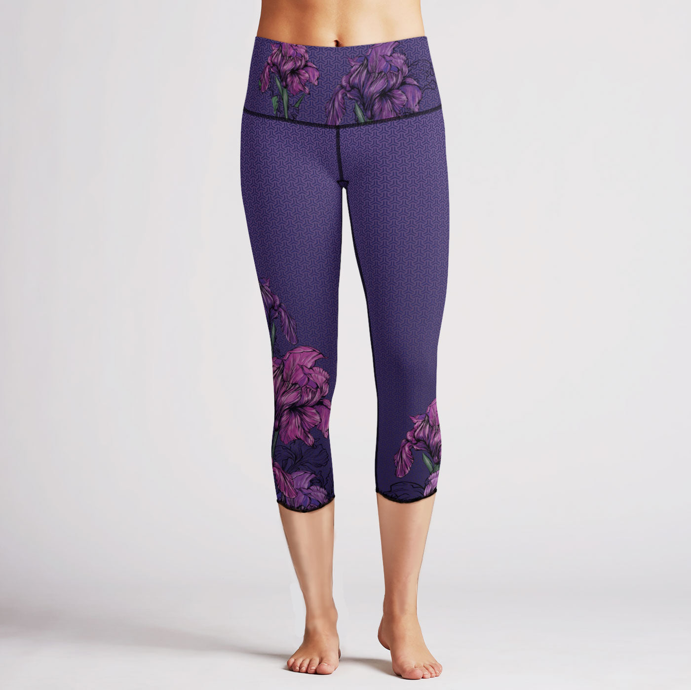 Purple Iris Capris