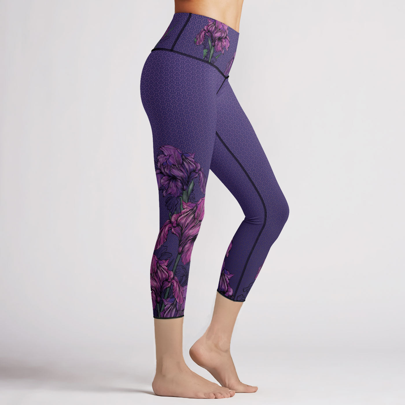 Purple Iris Capris