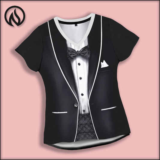 Tuxedo Womens Tech Shirt